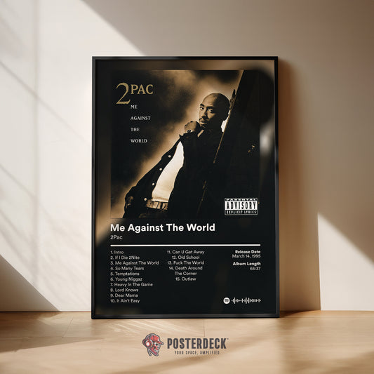 2Pac 'Me Against The World' Album Poster