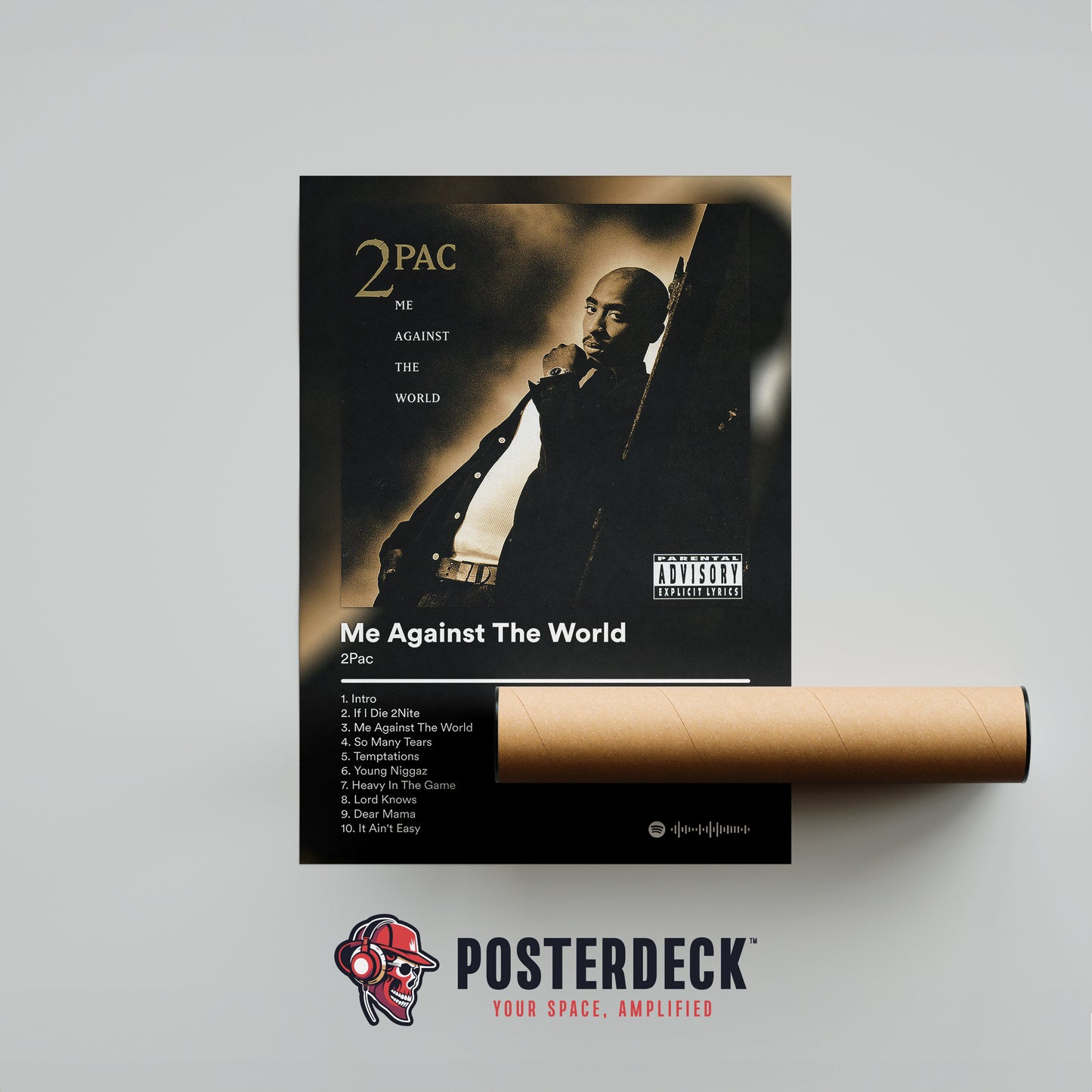 2Pac 'Me Against The World' Album Poster