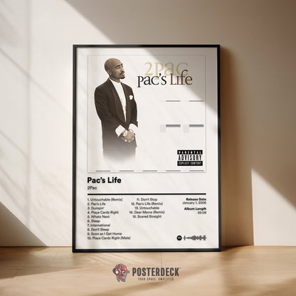 2Pac 'Pac’s Life' Album Poster
