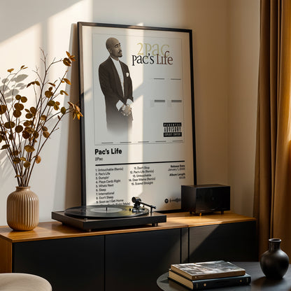 2Pac 'Pac’s Life' Album Poster