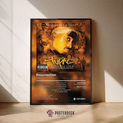 2Pac 'Resurrection' Album Poster