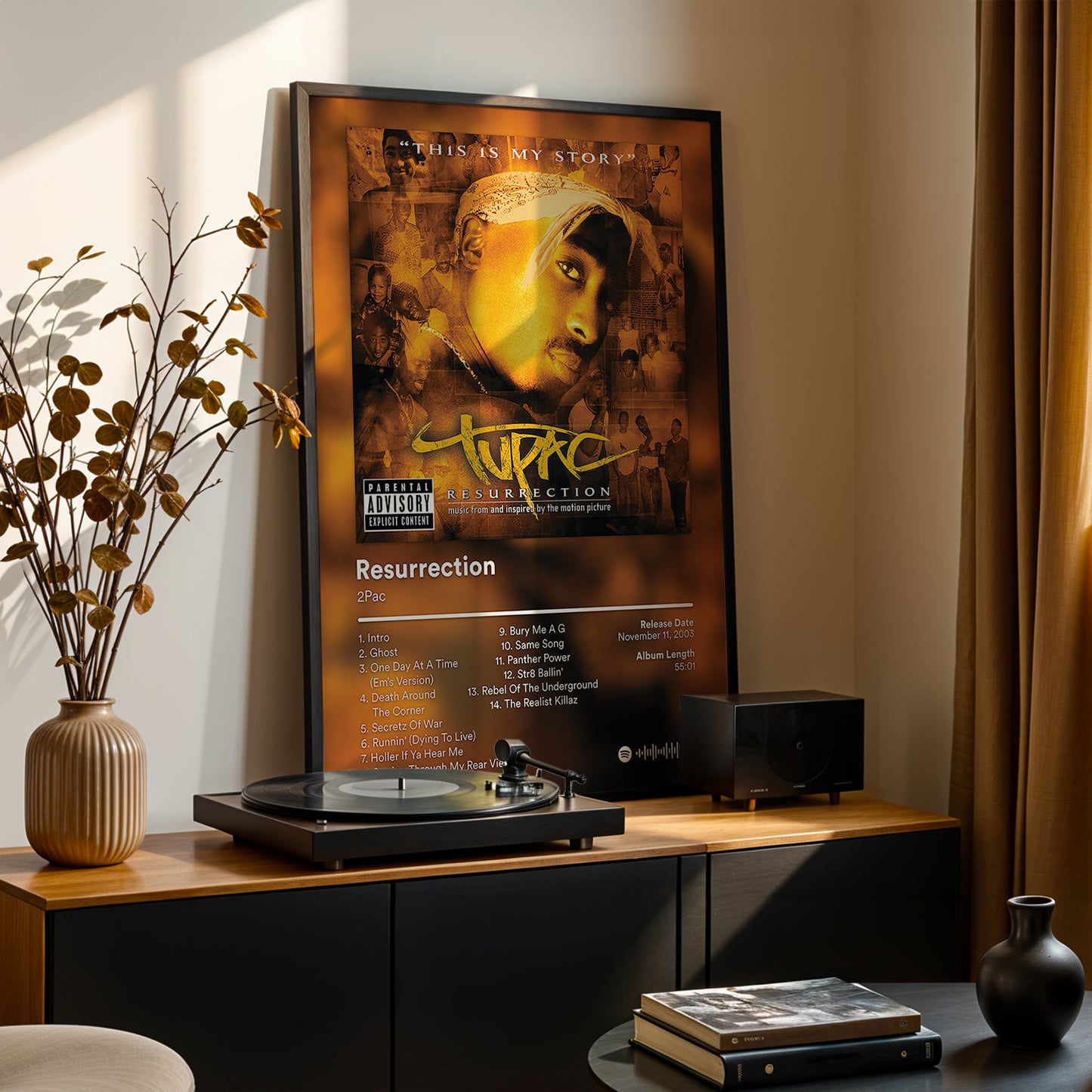 2Pac 'Resurrection' Album Poster