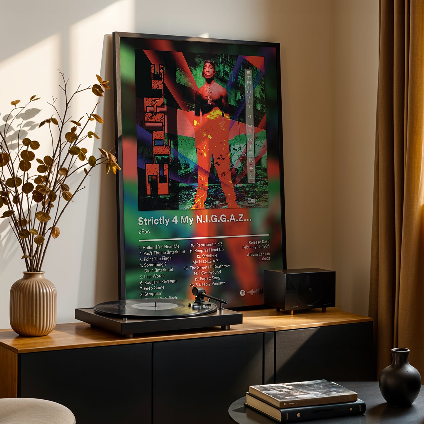 2Pac 'Strictly 4 My N.I.G.G.A.Z' Album Poster