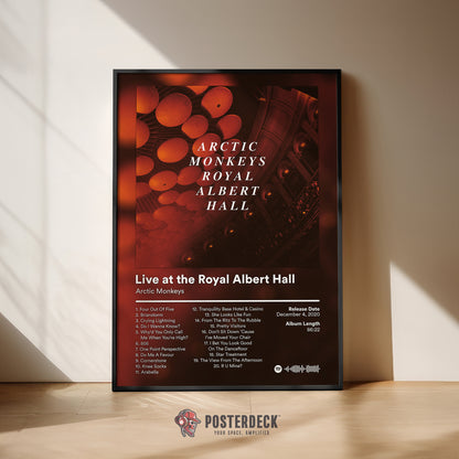 Arctic Monkeys 'Live At The Royal Albert Hall' Album Poster