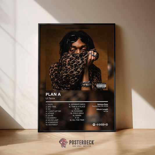 Lil Tecca 'Plan A' Album Poster