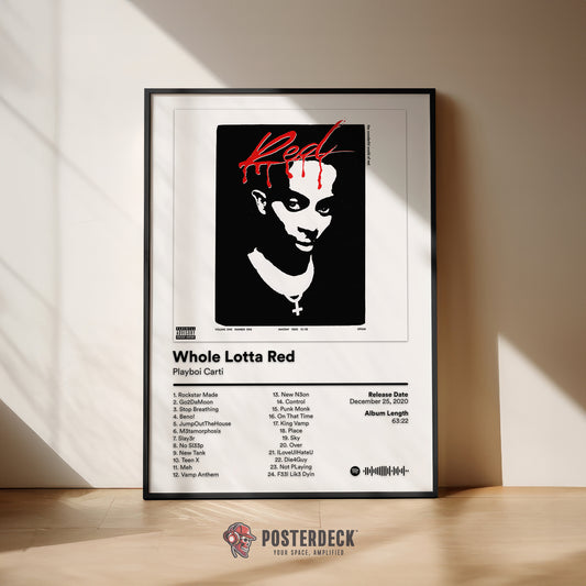 Playboi Carti 'Whole Lotta Red' Album Poster