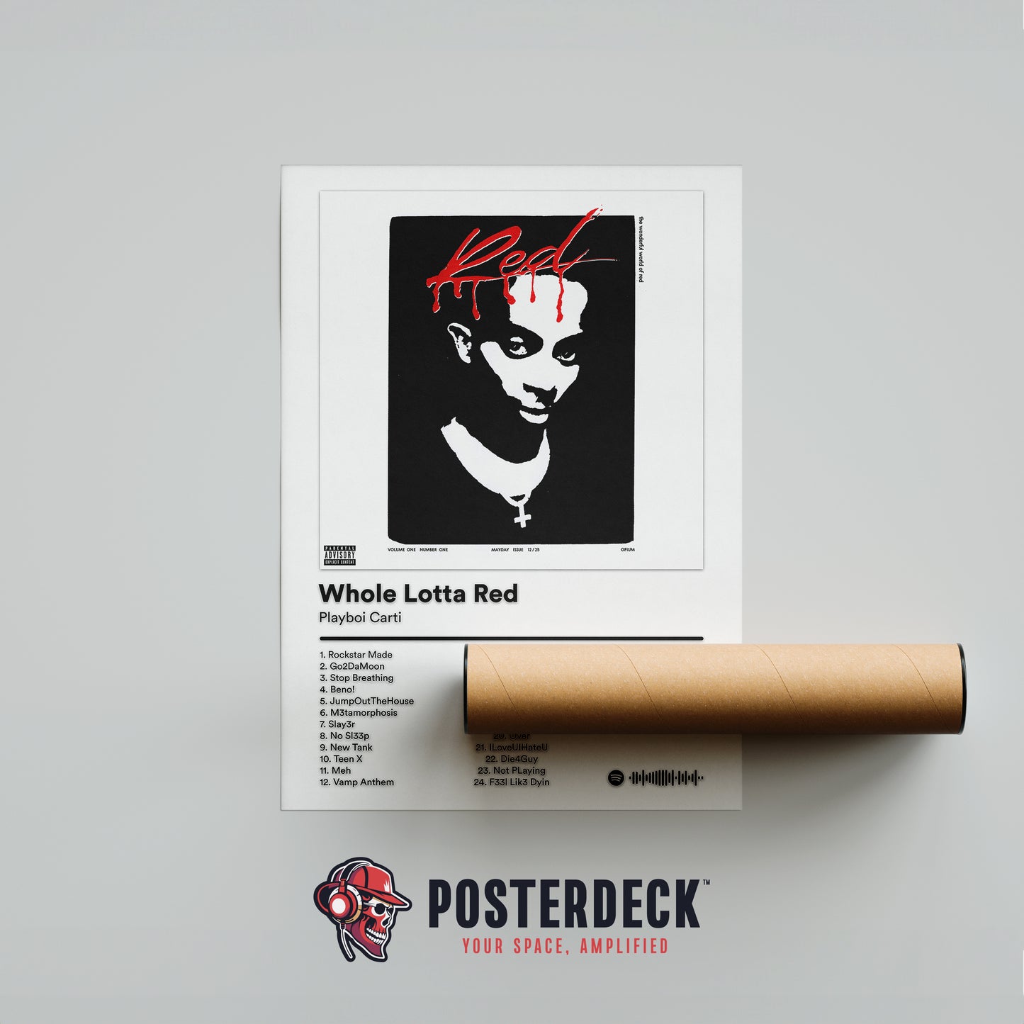 Playboi Carti 'Whole Lotta Red' Album Poster