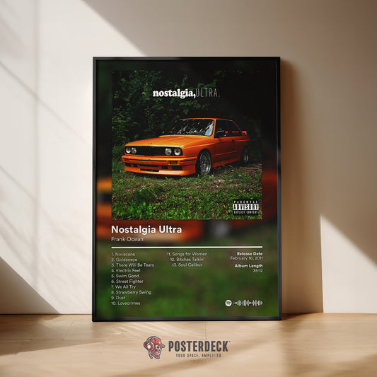 Frank Ocean 'Nostalgia Ultra' Album Poster