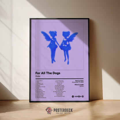 Drake 'For All The Dogs' (Pink Cover) Album Poster
