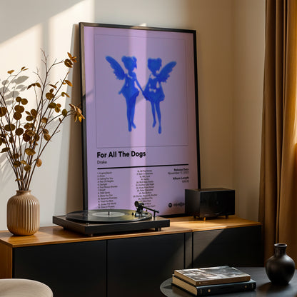 Drake 'For All The Dogs' (Pink Cover) Album Poster