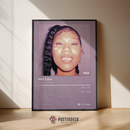 Drake & 21 Savage 'Her Loss' Album Poster