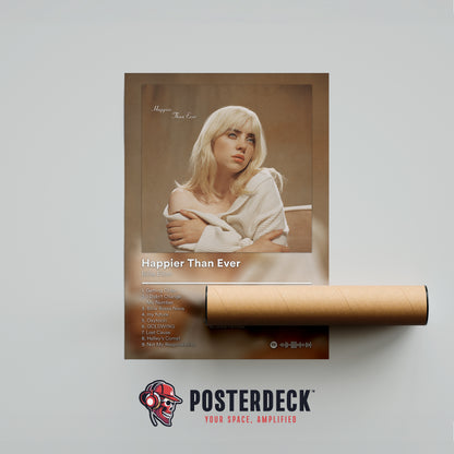 Billie Eilish 'Happier Than Ever' Album Poster