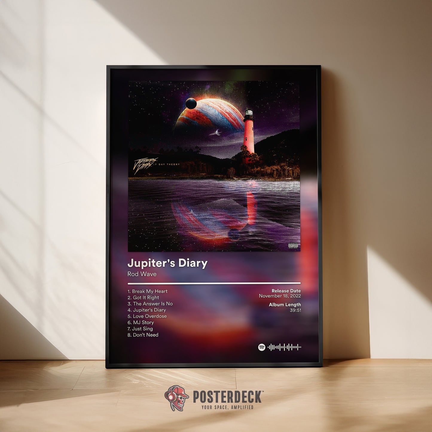 Rod Wave 'Jupiter's Diary' Album Poster