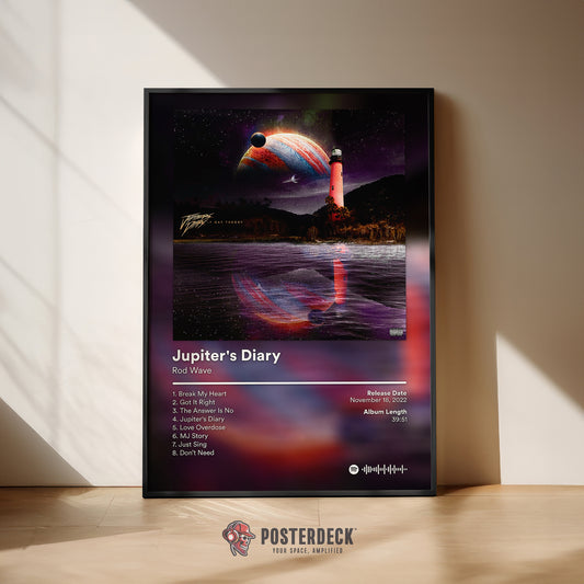 Rod Wave 'Jupiter's Diary' Album Poster
