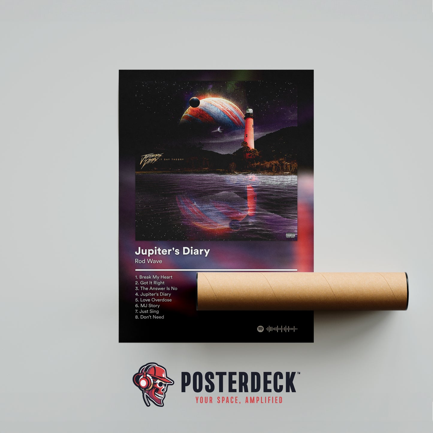 Rod Wave 'Jupiter's Diary' Album Poster