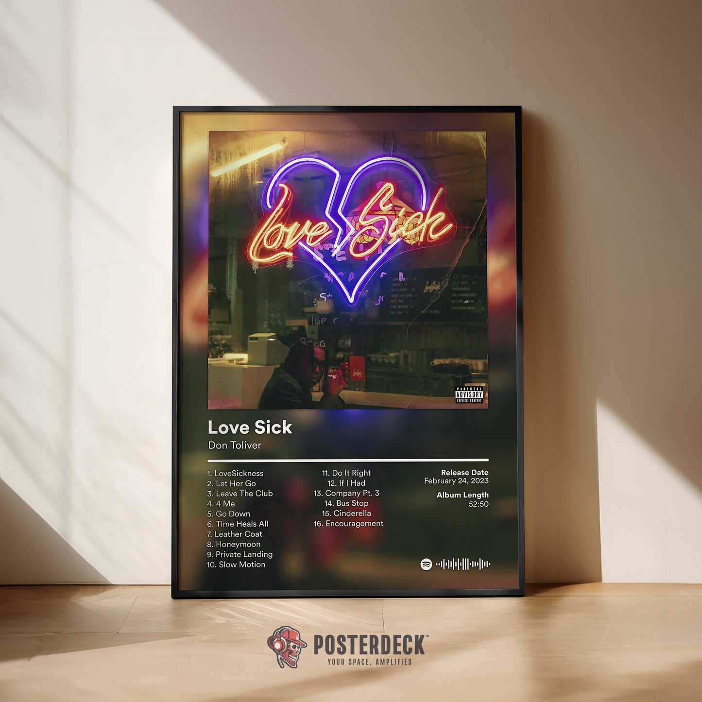 Don Toliver 'Love Sick' Clean Album Poster