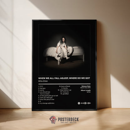 Billie Eilish 'When We All Fall Asleep Where Do We Go' Album Poster