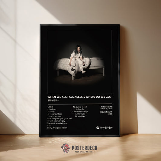 Billie Eilish 'When We All Fall Asleep Where Do We Go' Album Poster