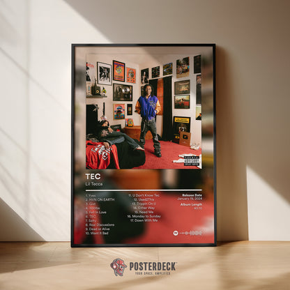 Lil Tecca 'TEC' Album Poster