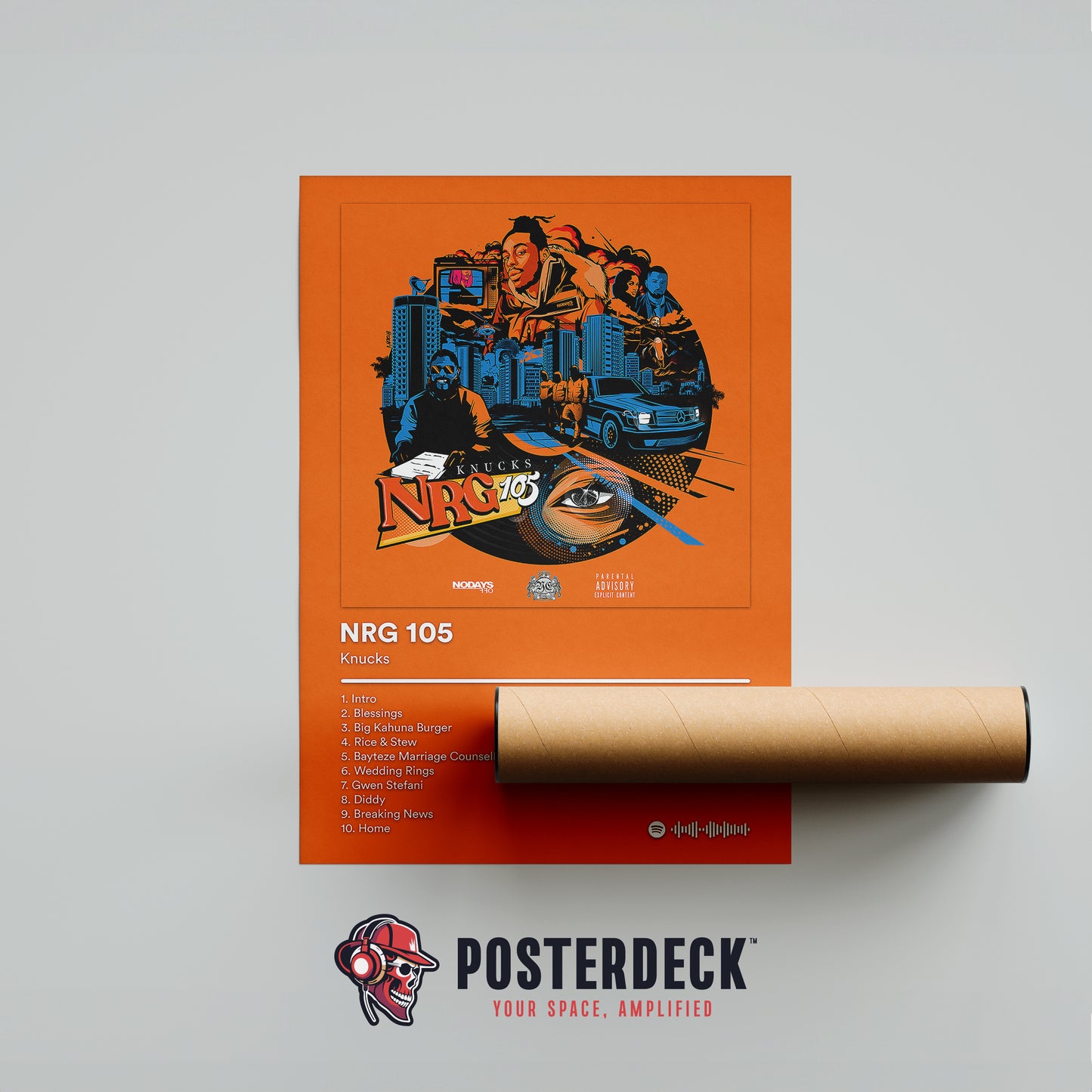 Knucks 'NRG 105' Album Poster