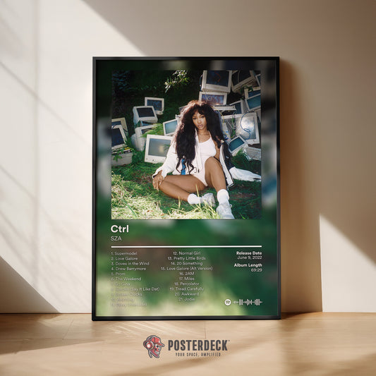 SZA 'Ctrl' (Deluxe Edition) Album Poster