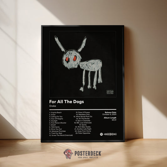 Drake 'For All The Dogs' Album Poster