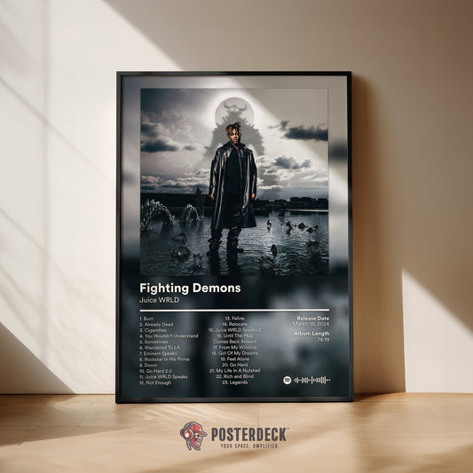 Juice WRLD 'Fighting Demons' Album Poster