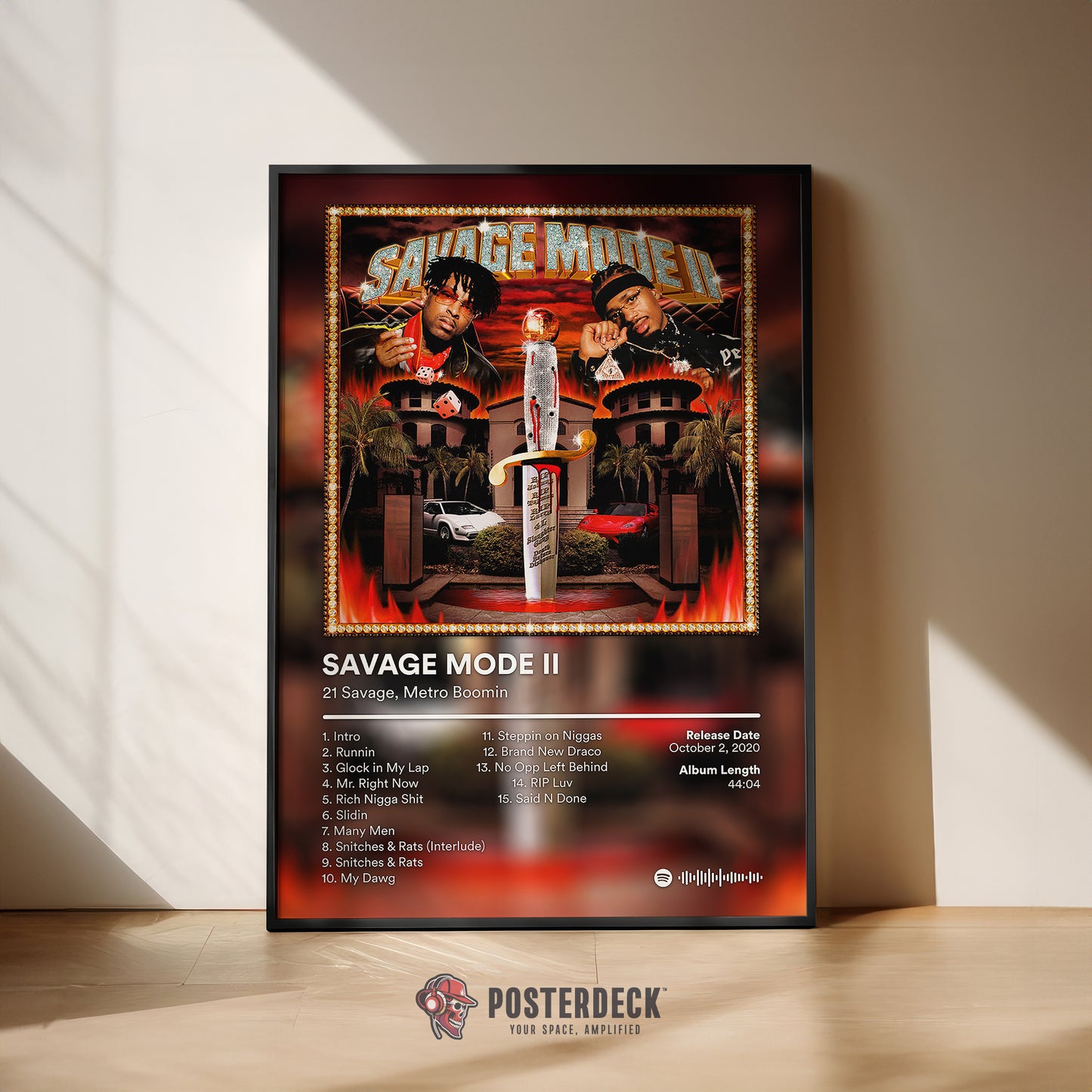 21 Savage & Metro Boomin 'Savage Mode II' Album Poster
