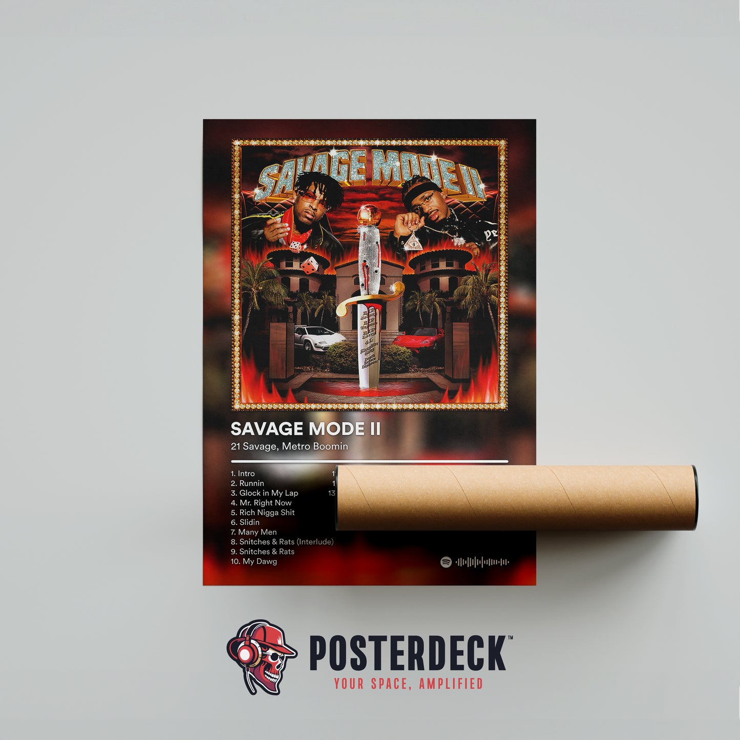 21 Savage & Metro Boomin 'Savage Mode II' Album Poster