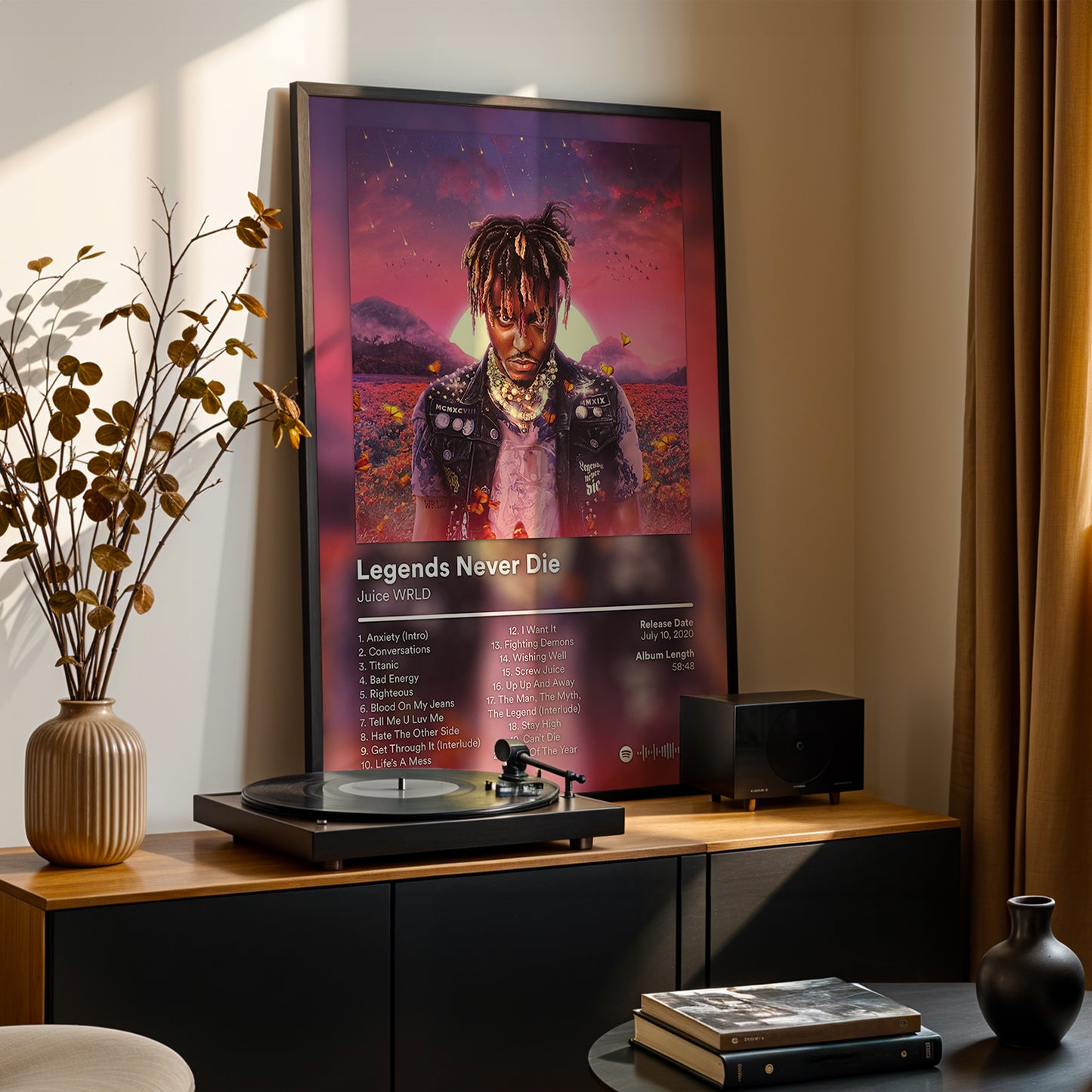 Juice WRLD 'Legends Never Die' Album Poster