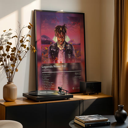 Juice WRLD 'Legends Never Die' Album Poster
