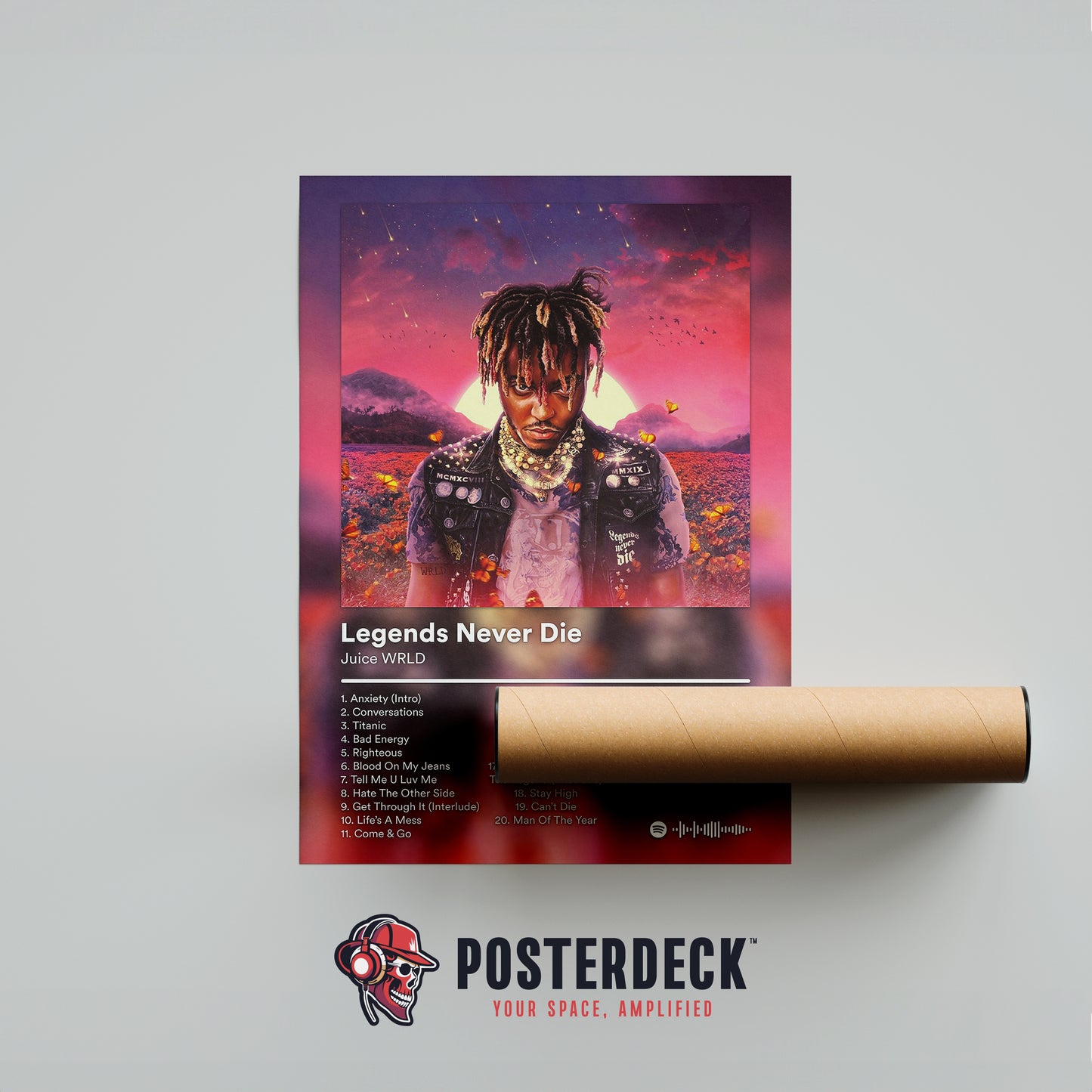 Juice WRLD 'Legends Never Die' Album Poster