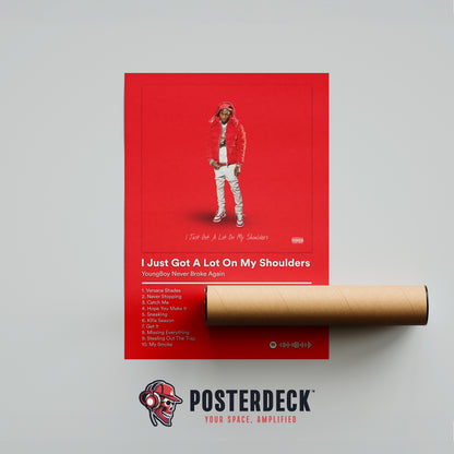 YoungBoy Never Broke Again 'I Just Got Alot On My Shoulders' Album Poster