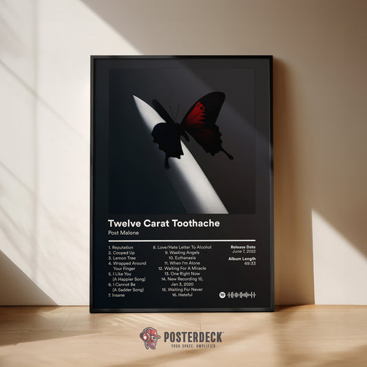 Post Malone 'Twelve Carat Toothache' Album Poster