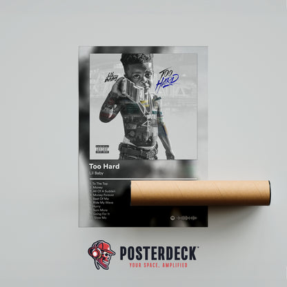 Lil Baby 'Too Hard' Album Poster