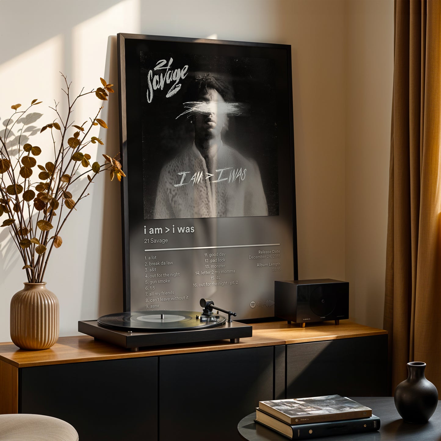 21 Savage 'I am, I was' Album Poster