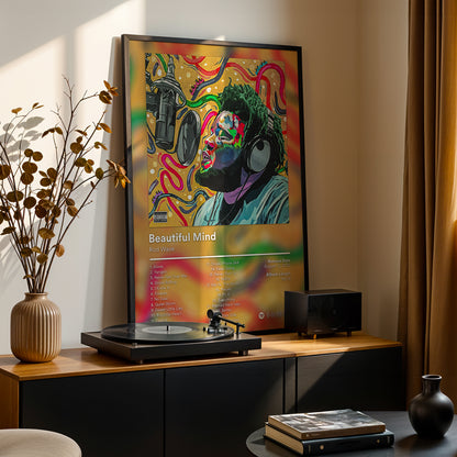 Rod Wave 'Beautiful Mind' Album Poster