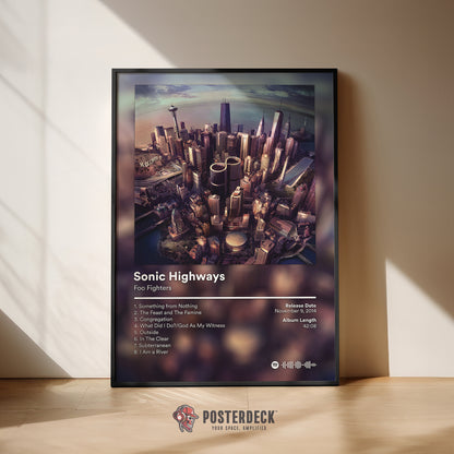 Foo Fighters 'Sonic Highways' Album Poster