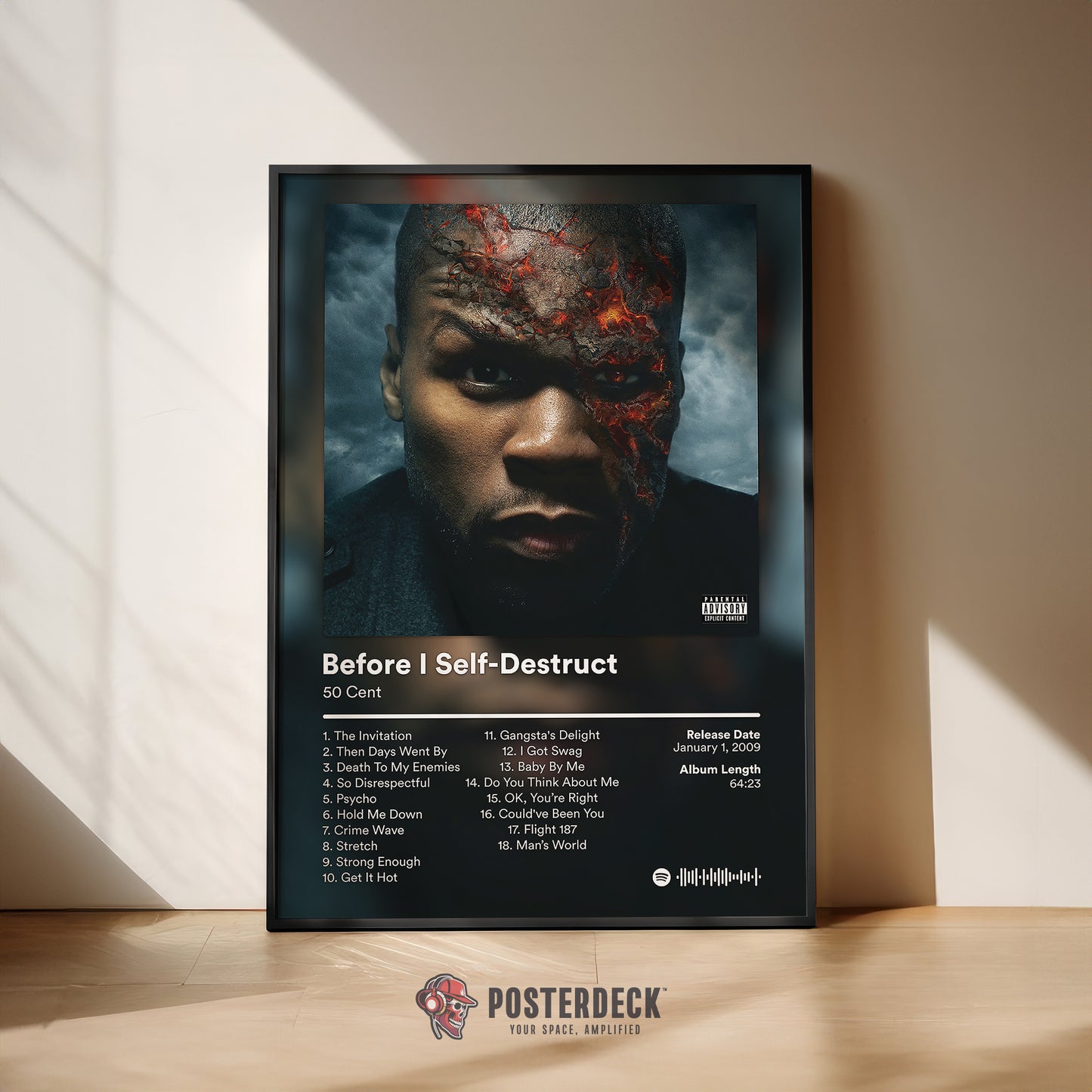 50 Cent 'Before I Self-Destruct' Album Poster