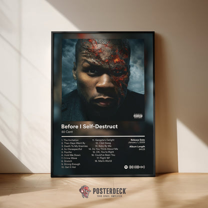 50 Cent 'Before I Self-Destruct' Album Poster