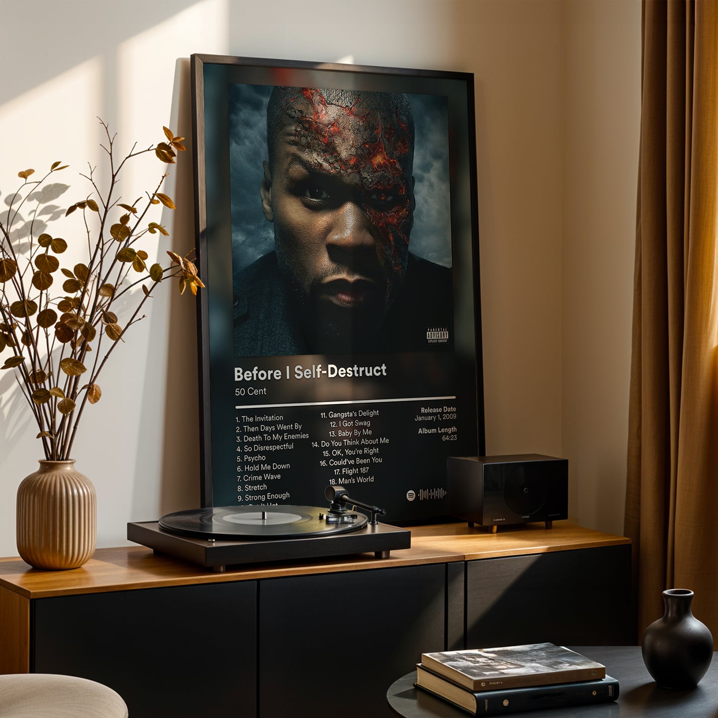 50 Cent 'Before I Self-Destruct' Album Poster