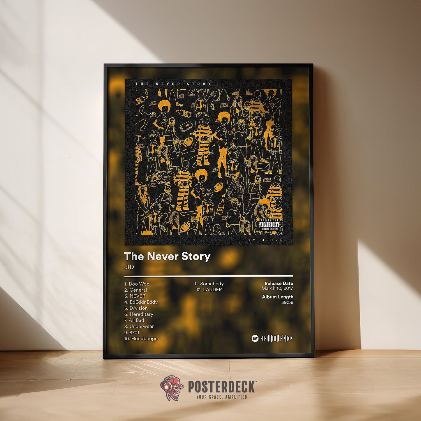 JID 'The Never Story' Album Poster