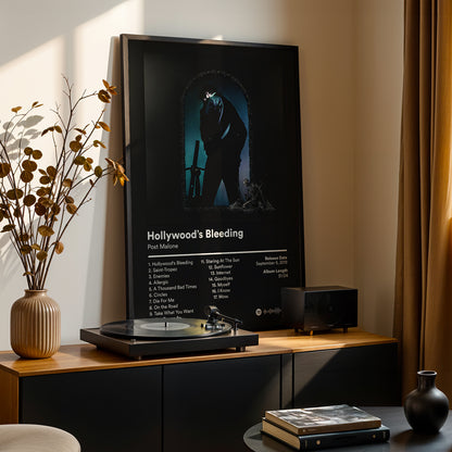Post Malone 'Hollywood's Bleeding' Album Poster