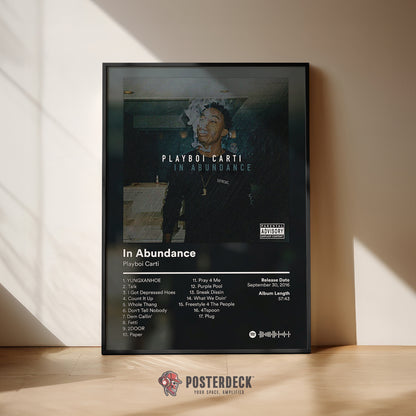 Playboi Carti 'In Abundance' Album Poster