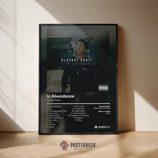 Playboi Carti 'In Abundance' Album Poster
