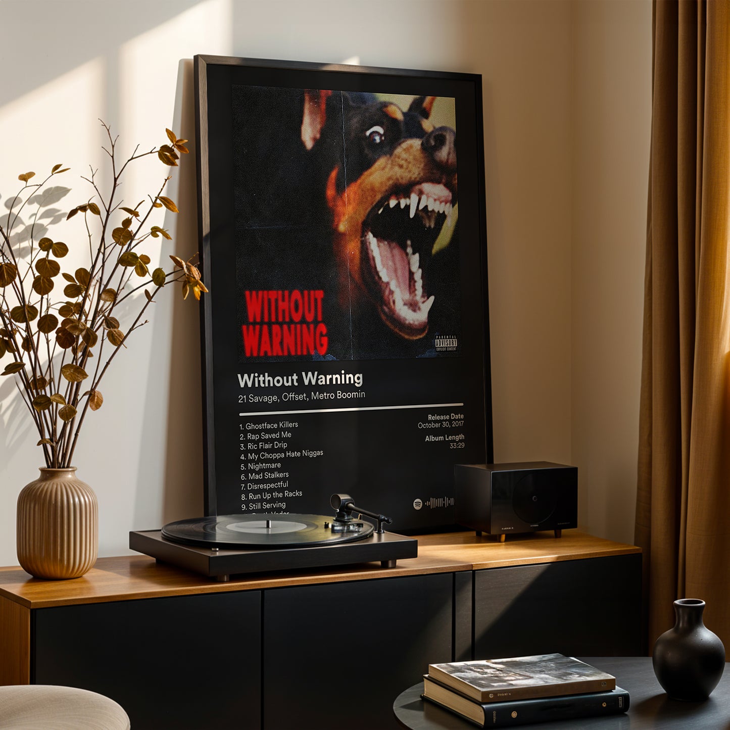 21 Savage & Offset & Metro Boomin 'Without Warning' Album Poster