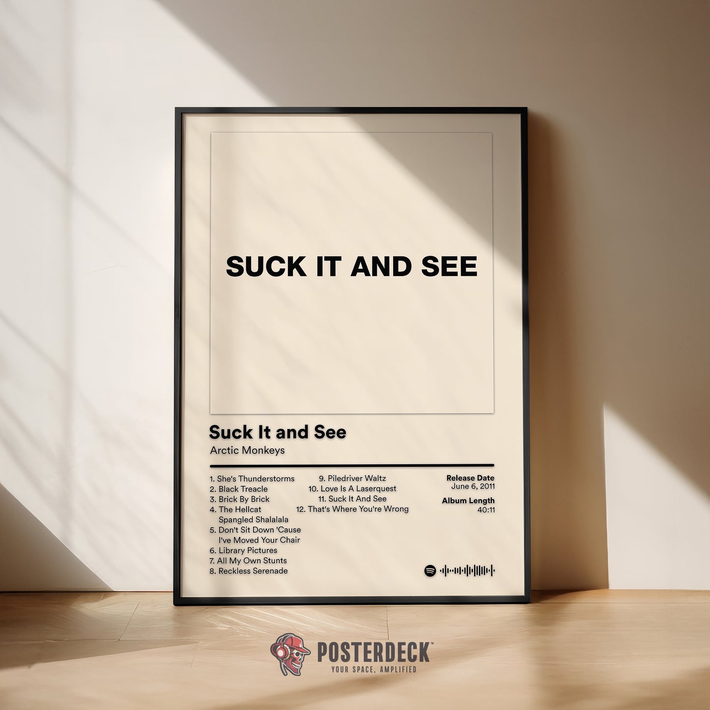Arctic Monkeys 'Suck It And See Poster' Album Poster