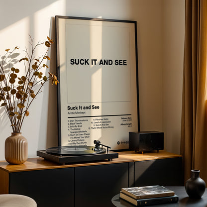 Arctic Monkeys 'Suck It And See Poster' Album Poster