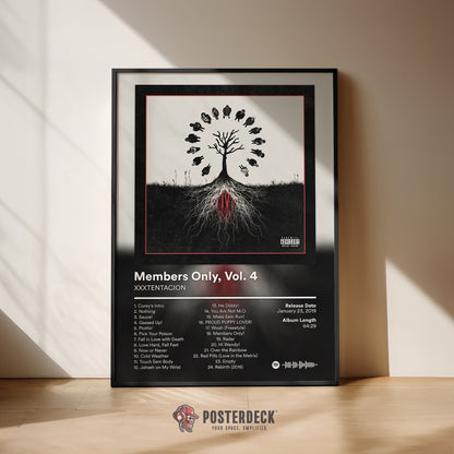 XXXTENTACION 'Members Only, Vol. 4' Album Poster