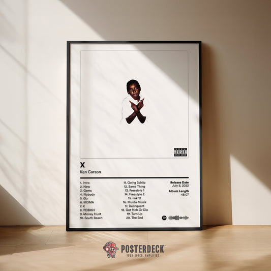 Ken Carson 'X' Album Poster